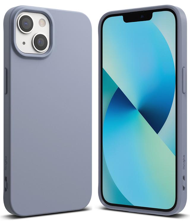 Ringke Cover for iPhone 13 Case Air-S Series Thin Flexible Shockproof Slim TPU Lightweight Cover [ Anti-Slip ][ Designed Case for Apple iPhone 13 ]- Lavender Grey - SW1hZ2U6NjM0NDky