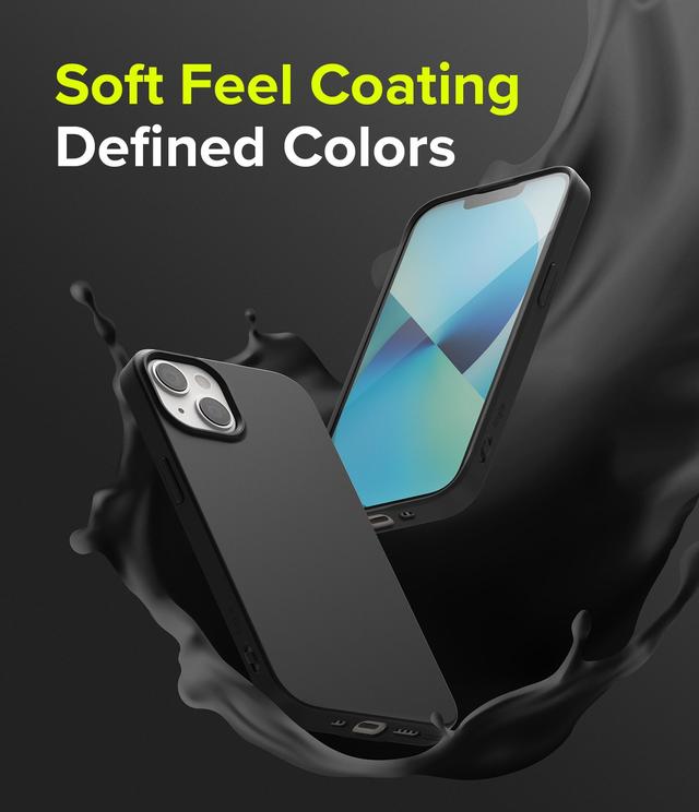 Ringke Cover for iPhone 13 Mini Case Air-S Series Thin Flexible Shockproof Slim TPU Lightweight Cover [ Anti-Slip ][ Designed Case for Apple iPhone 13 Mini ]- Black - SW1hZ2U6NjM0NTQ3