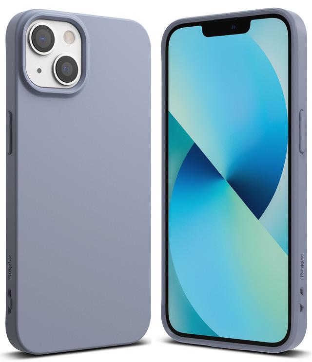 Ringke Cover for iPhone 13 Mini Case Air-S Series Thin Flexible Shockproof Slim TPU Lightweight Cover [ Anti-Slip ][ Designed Case for Apple iPhone 13 Mini ]- Lavender Grey - SW1hZ2U6NjM0NTYw