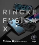 Ringke Cover for iPhone 13 Mini Case Hard Fusion-X Ergonomic Transparent Shock Absorption TPU Bumper [ Designed Case for iPhone 13 Mini ] - Camo Black - SW1hZ2U6NjM0NjE5