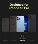 كفر موبايل مضاد للصدمات - iPhone 13 Pro - أسود مموه  Case Hard Fusion-X Ergonomic Transparent Shock Absorption - Ringke - SW1hZ2U6NjM0Njg1
