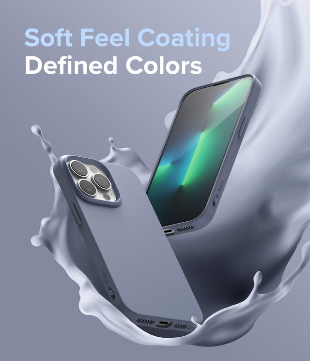 كفر آيفون مقاوم للصدمات - رمادي Ringke Cover for iPhone 13 Pro Max Case - SW1hZ2U6NjM0NzE2
