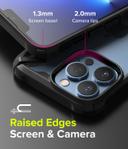 كفر موبايل مضاد للصدمات - iPhone 13 Pro Max - أسود مموه  Case Hard Fusion-X Ergonomic Transparent Shock Absorption - Ringke - SW1hZ2U6NjM0Nzc3