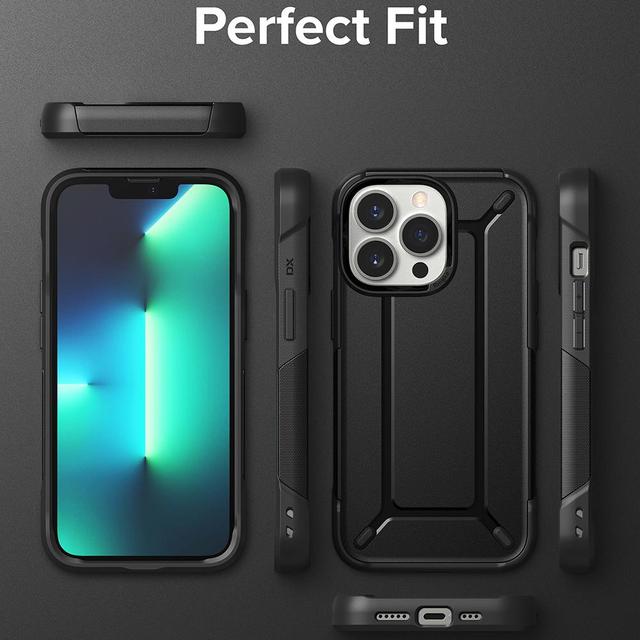 كفر آيفون بطبقة مضاعفة - اسود Ringke DX Compatible with Apple iPhone 13 Pro Case - SW1hZ2U6NjM0ODk0