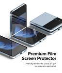 لاصقة حماية الشاشة لجهاز Samsung Galaxy Z Flip 4 حزمة 2في1 Dual Easy Film High Resolution Support Ultrasonic Fingerprint - Ringke - SW1hZ2U6NjM0ODAz