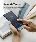 لاصقة حماية الشاشة لجهاز Samsung Galaxy S22 Ultra 5G حزمة 2في1 Dual Easy Film High Resolution Support Ultrasonic Fingerprint - Ringke - SW1hZ2U6NjM0ODQz