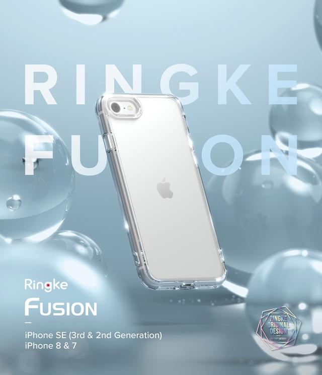 كفر آيفون مقاوم للصدمات - شفاف Ringke Fusion Compatible with iPhone SE - SW1hZ2U6NjM1NDMw