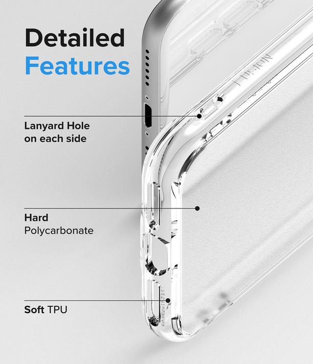 كفر آيفون مقاوم للصدمات - شفاف Ringke Fusion Compatible with iPhone SE - SW1hZ2U6NjM1NDM2