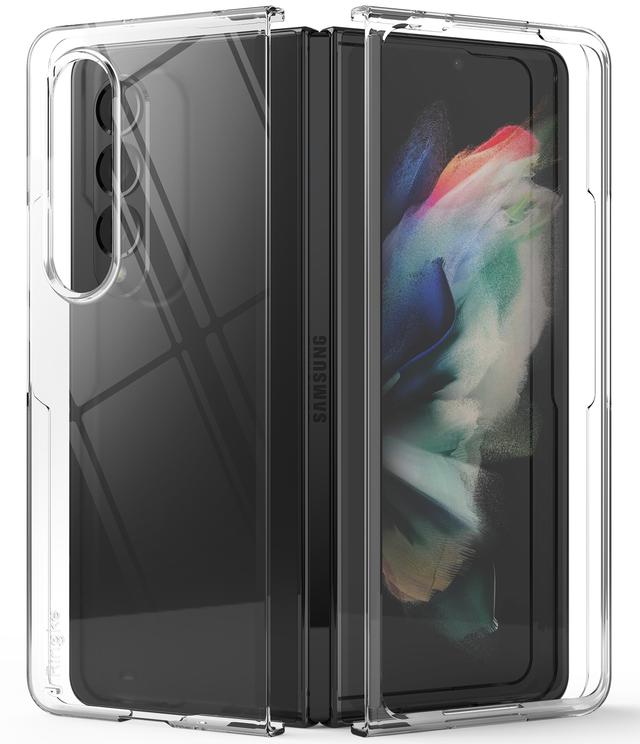 Ringke Slim Case Compatible with Samsung Z Fold 4 5G (2022) Ultra-thin Transparent Impact-Resistant and Durable Protective Cases for Galaxy Z Fold 4 Case Wireless Charging Compatible -Clear - SW1hZ2U6NjM3Njcz