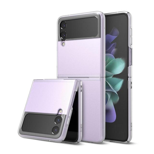 كفر سامسونغ مقاوم للصدمات - شفاف مت Ringke Slim Case for Galaxy Z Flip 3 5G (2021) Anti-Cling Micro-Dot Technology Shockproof Protective - SW1hZ2U6NjM3NzQx