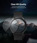 Ringke Tempered Glass Screen Protector (4 Pack) Compatible with Samsung Galaxy Watch 4 44mm Smartwatch 9H Hardness Anti Scratch Full Cover Protective Film - SW1hZ2U6NjM3ODU0