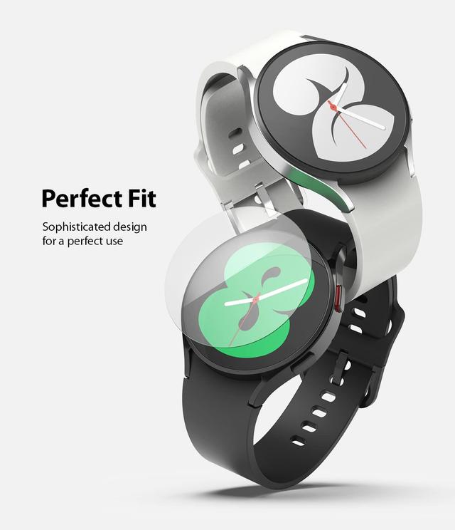 لصاقة حماية شاشة ساعة سامسونج 44 ملم (4 قطع) Ringke Glass Screen Protector Samsung Galaxy Watch 4 - SW1hZ2U6NjM3ODU2