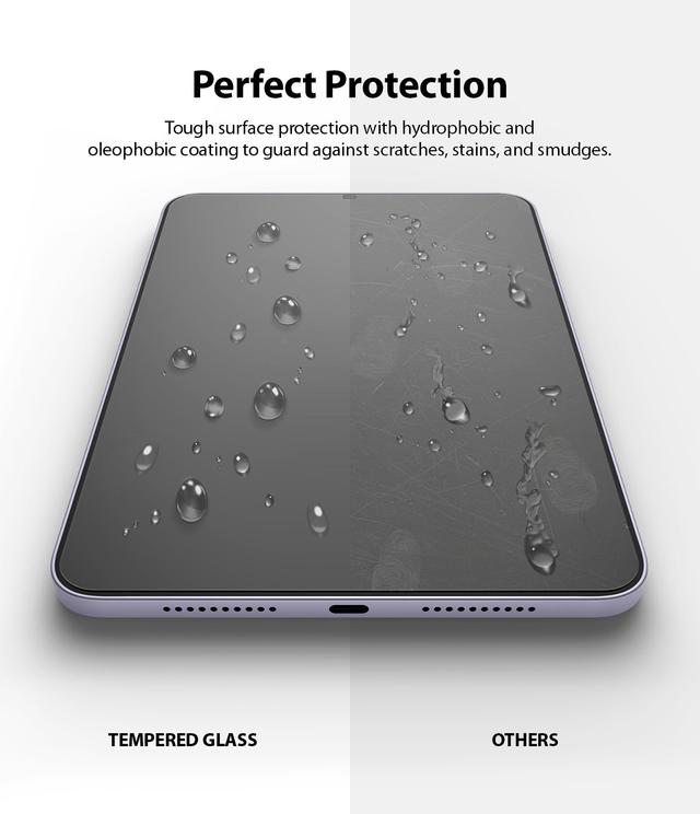 لاصقة حماية الشاشة لجهاز iPad Mini 6 زجاج Tempered Glass Screen Protector Full Coverage Protective Glass - Ringke - SW1hZ2U6NjM3ODY5