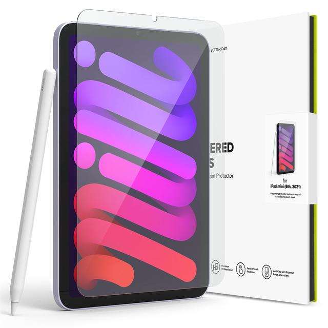 لاصقة حماية الشاشة لجهاز iPad Mini 6 زجاج Tempered Glass Screen Protector Full Coverage Protective Glass - Ringke - SW1hZ2U6NjM3ODYx