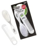 مشط وفرشاة شعر للأطفال بلاستيك ابيض Essentials Baby Brush and Comb - Tommee Tippee
