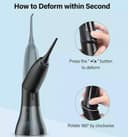 Deformable Oral Irrigator Potable Water Flosser