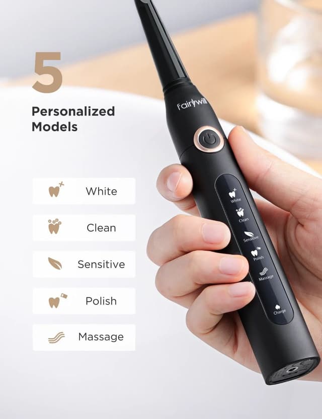 فرشاة الأسنان الذكية (حزمة مزدوجة) فيري ويل FairyWill D7 Double Pack Electric Toothbrushes