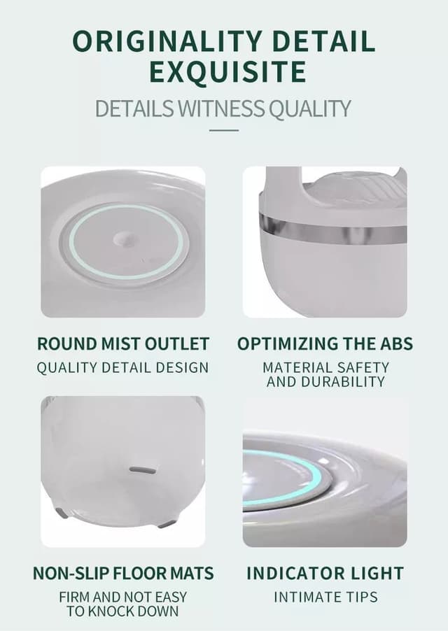 جهاز تنقية الهواء Anti-Gravity Water Drops Humidifier Air Purification بقطرات الماء المضادة للجاذبية