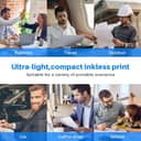 طابعة حرارية محمولة بالبلوتوث مع تطبيق ذكي Phomemo M08F Thermal Printer A4 Inkless