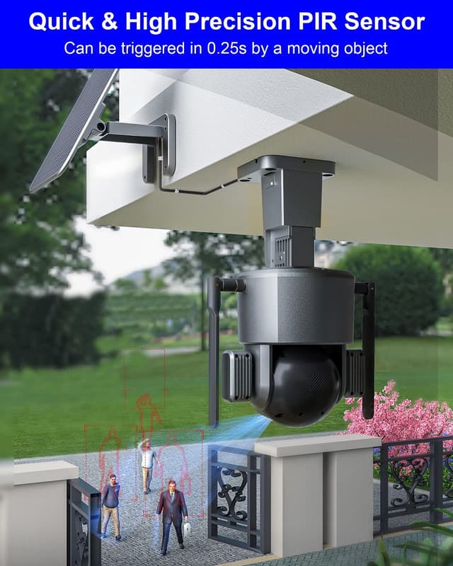 Dual Linkage 4G Solar PTZ Smart Camera 