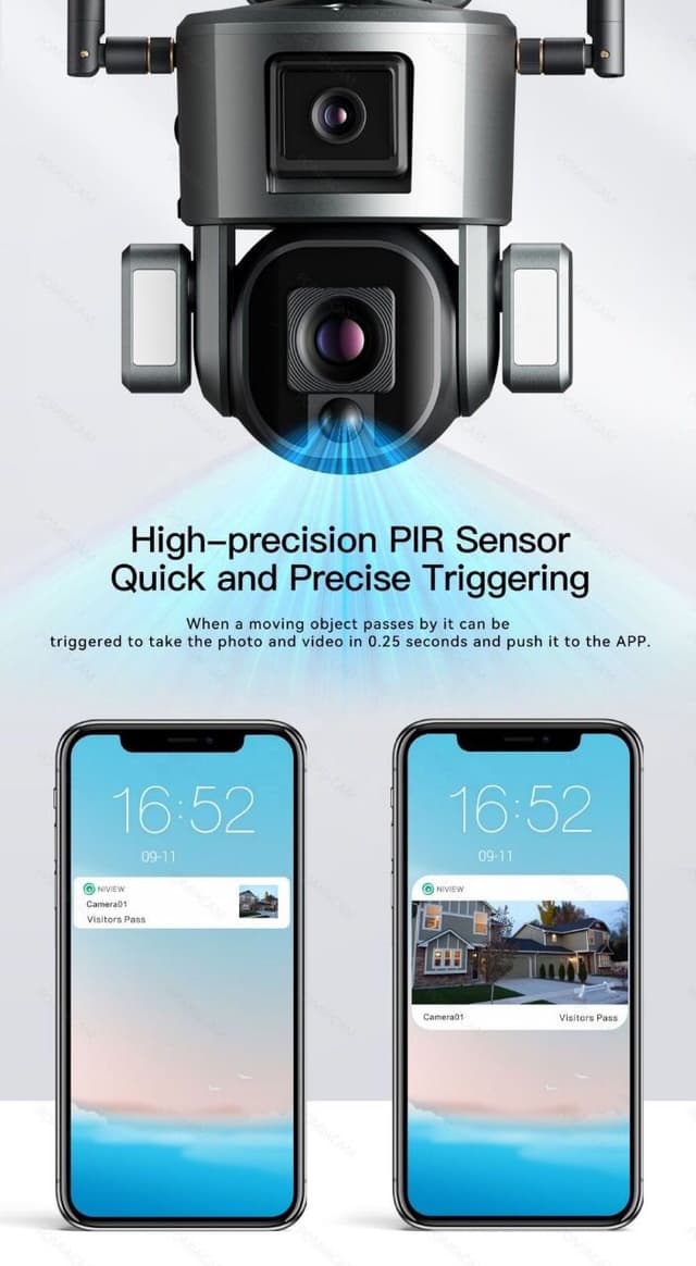 Dual Linkage 4G Solar PTZ Smart Camera 