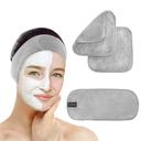 Wownect [4 in 1] Makeup Remover Cloth Reusable Microfiber Face Towel Washable, Square Facial Cleansing Cloth, Makeup Hair Band for Sports Yoga Gym Band [Soft Delicate Machine Washable] - SW1hZ2U6NjM3OTI1