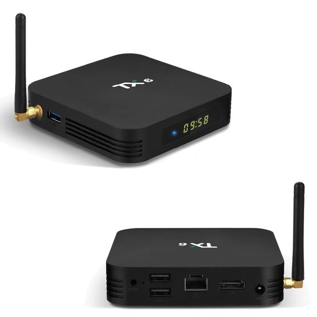 ريسيفر واي فاي 32 جيجا بايت Wownect TX6-A 4K Android TV Box - SW1hZ2U6NjM3OTkx