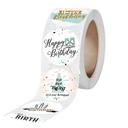 Wownect 6 Style Happy Birthday Sticker Round [1inch][1000 Stickers] Labels For Envelope Seals, Packing Seals, cards, Gift Boxes, Shopping Bags, Bouquets, Cardboard Decoration - SW1hZ2U6NjM4MDcw