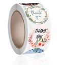 مجموعة ملصقات (ستيكرات) شكر دائرية ملونة 8 أشكال 1000 قطعة Color Thank You Sticker Round [1 inch][1000 Stickers] – Wownect - SW1hZ2U6NjM4MDg0