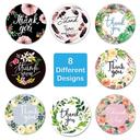 Wownect 8 Color Thankyou Sticker Round [1inch][500 Stickers] Labels For Envelope Seals, Packing Seals, cards, Gift Boxes, Shopping Bags, Bouquets, Cardboard Decoration - SW1hZ2U6NjM4MTEx