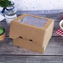 علب كرتون مقوى كرافت للمخبوزات 20 قطعة Cardboard Gift Boxes Kraft Paper Boxes with Unique Shape [Pack of 20] - Wownect - SW1hZ2U6NjM4MzY4