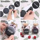 مجموعة ملصقات (ستيكرات) أسود مت دائرية مع قلم كتابة أبيض 120 قطعة Chalkboard Label Sticker Round [120 Pcs Waterproof][ 1 Rolls 1 White Chalk Marker ] - Wownect - SW1hZ2U6NjM4Mzc5