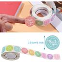 Wownect Colorful Thankyou Sticker Round [1inch][500 Stickers] Labels For Envelope Seals, Packing Seals, cards, Gift Boxes, Shopping Bags, Bouquets, Cardboard Decoration - SW1hZ2U6NjM4NTUw