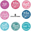 مجموعة ملصقات (ستيكرات) شكر دائرية ملونة 500 قطعة Colorful Thank You Sticker Round [1 inch][500 Stickers] Labels - Wownect - SW1hZ2U6NjM4NTU2