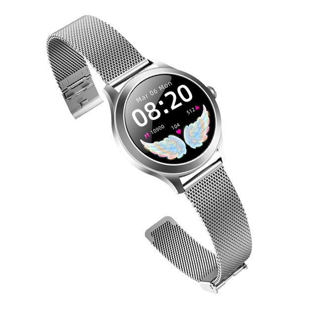 ساعة ذكية لليد للنساء معدن رمادي Fitness Tracker Waterproof Smartwatch For Women - Wownect - SW1hZ2U6NjM4NjIx