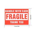 ملصقات تحذيرية للمواد القابلة للكسر (الهشة) 500 قطعة Fragile Sticker [HANDLE WITH CARE - FRAGILE - THANK YOU] [2x3inch][500 Stickers] - Wownect - SW1hZ2U6NjM4Njc3