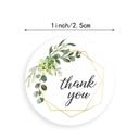 Wownect Leaf Design Thankyou Sticker Round [1inch][1000 Stickers] Labels For Envelope Seals, Packing Seals, cards, Gift Boxes, Shopping Bags, Bouquets, Cardboard Decoration - SW1hZ2U6NjM4ODE0