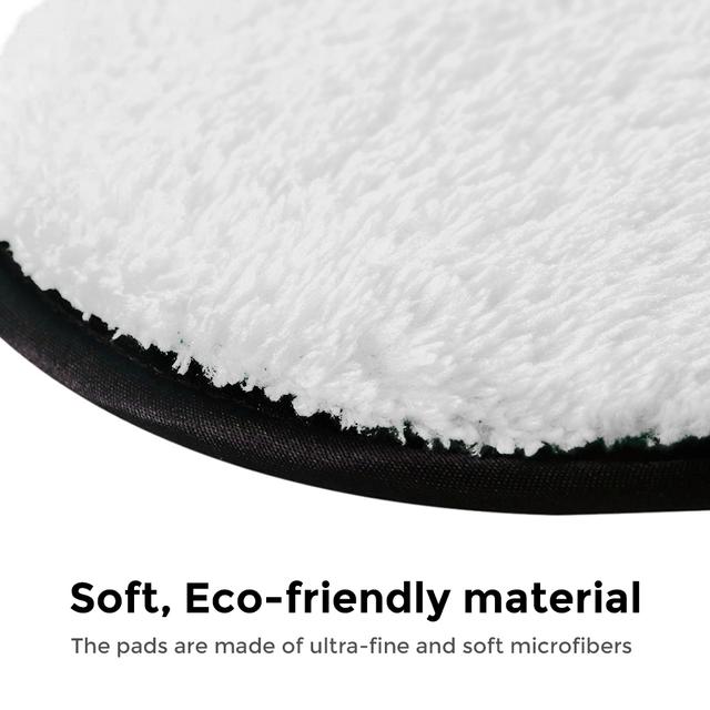 Wownect Reusable Sponge Makeup Remover Pad with Headband Cloth Face & Eye Cleansing Round Circle Puff Eco-friendly Washable Makeup Removing Pad [ 3 Circle Puffs 1 Head Band ] Microfiber Powder Puff - SW1hZ2U6NjM5MTUw