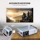 بروجكتر منزلي 4K مع شاشة عرض 100 بوصة Wownect T6 Android Projector with Projector Screen - SW1hZ2U6NjM5MjQx