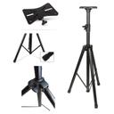 Wownect Universal Speaker Stand Mount Holder, Projector Tripod Stand [Adjustable Height from 40” to 71”] Multi-Functional Tripod Laptop Stand with Mounting Bracket & Rack Tray [ Pack of 2 ] - SW1hZ2U6NjM5Mjg3