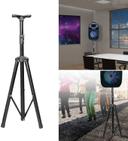 Wownect Universal Speaker Stand Mount Holder, Projector Tripod Stand [Adjustable Height from 40” to 71”] Multi-Functional Tripod Laptop Stand with Mounting Bracket & Rack Tray [ Pack of 2 ] - SW1hZ2U6NjM5Mjk1