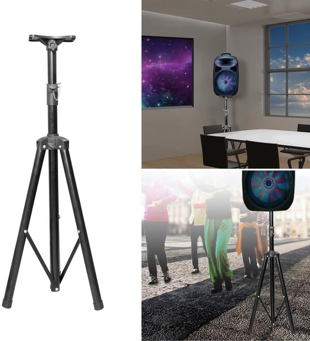 Wownect Universal Speaker Stand Mount Holder, Projector Tripod Stand [Adjustable Height from 40” to 71”] Multi-Functional Tripod Laptop Stand with Mounting Bracket & Rack Tray - SW1hZ2U6NjM5Mjk1