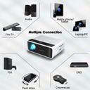 بروجكتر 1080px مع شاشة عرض 100" أبيض W13 Sync Mini Projector With 100 Inch Projector Screen - Wownect - SW1hZ2U6NjM5MzM2