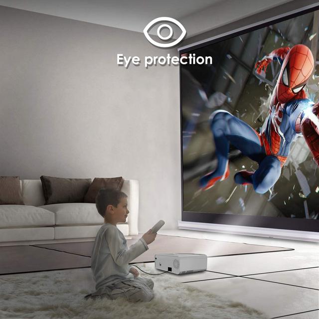 بروجكتر 1080px مع شاشة عرض 100" أبيض W13 Sync Mini Projector With 100 Inch Projector Screen - Wownect - SW1hZ2U6NjM5MzQw