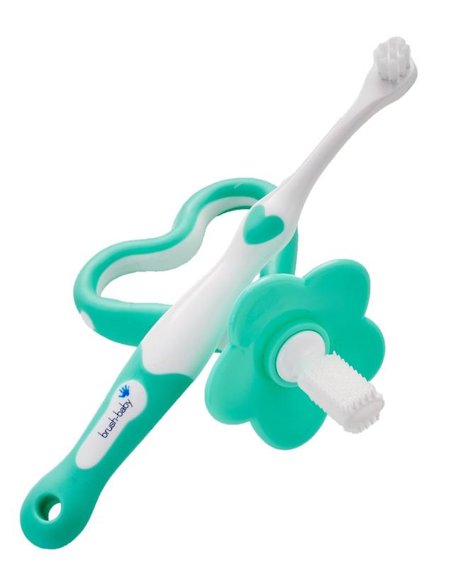 Brush Baby - My Firstbrush and Teether Set - Green - SW1hZ2U6NjY0OTMw