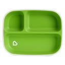 أطباق طعام سبلاش مقسمة للأطفال 2 قطعة أخضر و أزرق Splash Divided Plates 2 Pack- Blue & Green - Munchkin - SW1hZ2U6NjYxMDMx