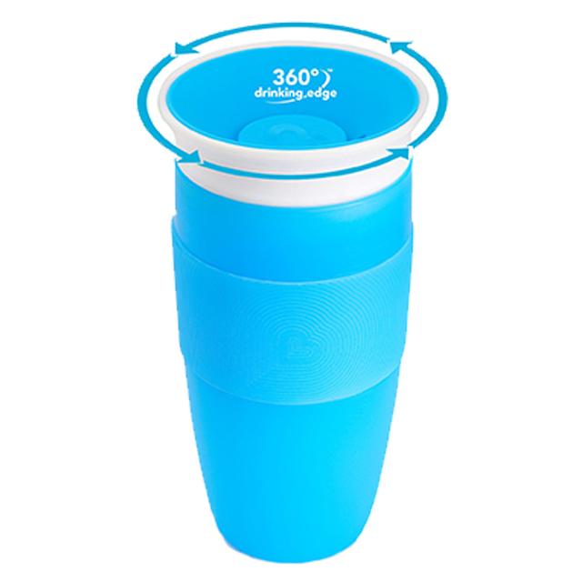 كوب شرب للأطفال الصغار 14 أونصة أزرق مونشكين Miracle 360 Sippy Cup 10oz – Green Miracle 360 Sippy Cup 14oz- Blue - Munchkin - SW1hZ2U6NjU5NDIz