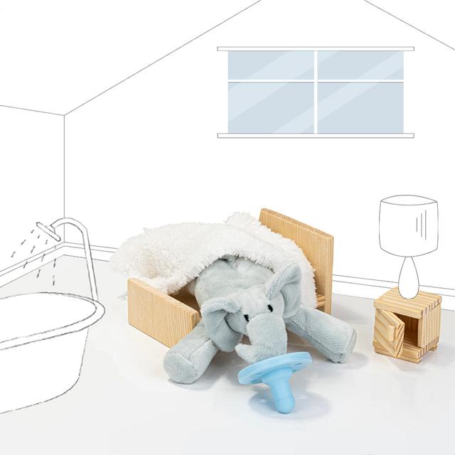 لهاية اطفال مع دمية - الفيل Plush Toy With Soother Sleep Buddy - Minikoioi - SW1hZ2U6NjUyNzMx