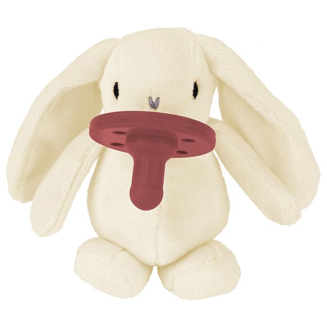 لهاية اطفال مع دمية - أرنب أبيض Plush Toy With Soother  Sleep Buddy - Minikoioi - SW1hZ2U6NjUyNzQ0