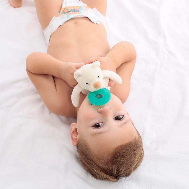 لهاية اطفال مع دمية - أرنب أبيض Plush Toy With Soother  Sleep Buddy - Minikoioi - SW1hZ2U6NjUyNzUy